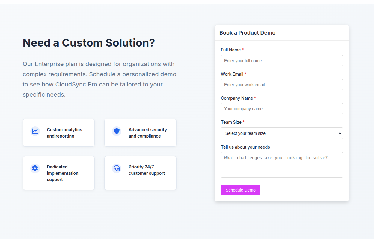 Dynamic form widget embedded on live website